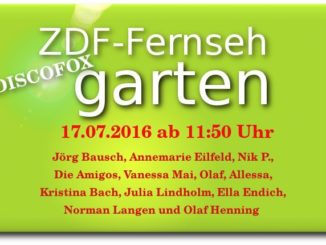 discofox fernsehgarten am 17.07.2016