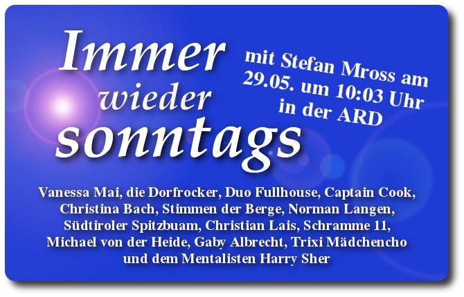 immer wieder sonntags 29.05.2016