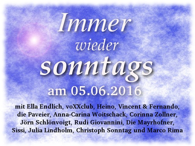 immer wieder sonntags 05.06.2016 ard stefan mross