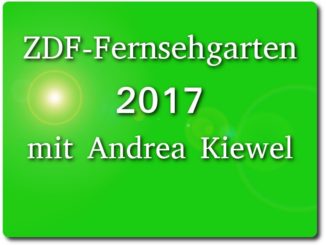 zdf-fernshehgarten 2017 tickets